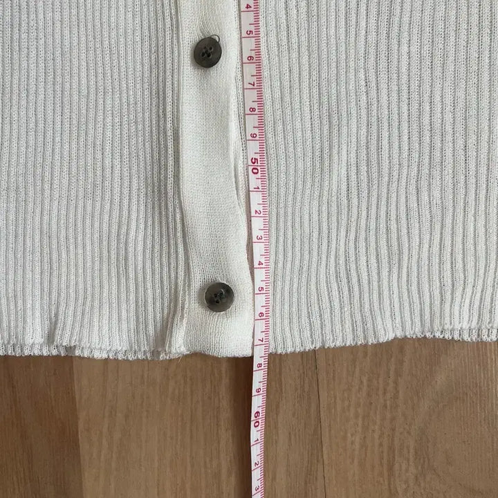 [BUNJANG] White Short Sleeve Cardigan / 화이트 반팔 가디건