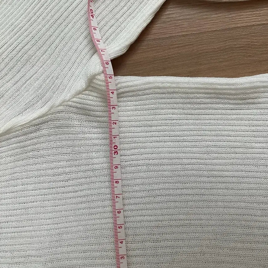 [BUNJANG] White Short Sleeve Cardigan / 화이트 반팔 가디건
