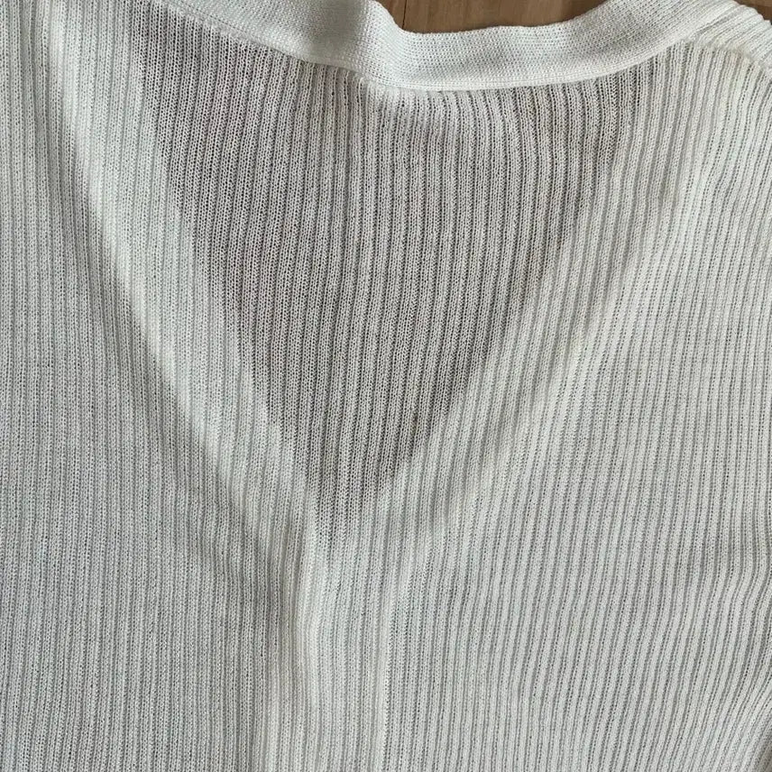 [BUNJANG] White Short Sleeve Cardigan / 화이트 반팔 가디건