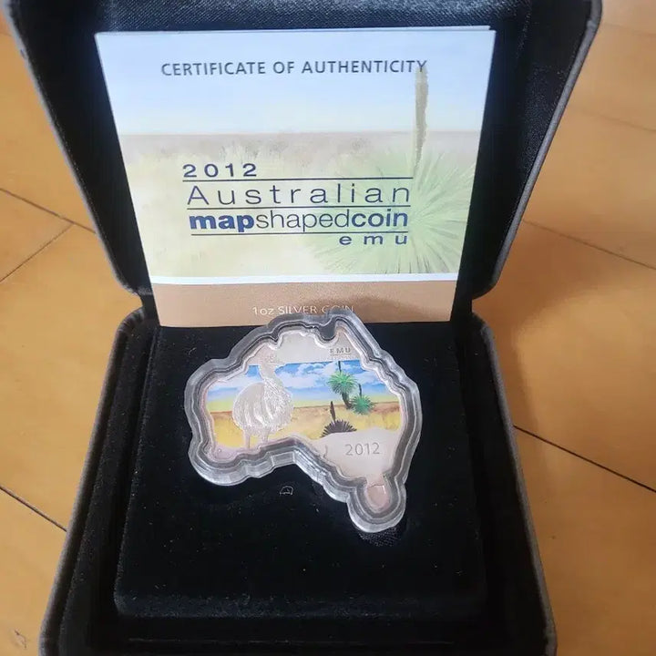 [BUNJANG] Australia Emu Silver Coin / 2012 호주 지도 에뮤 은화