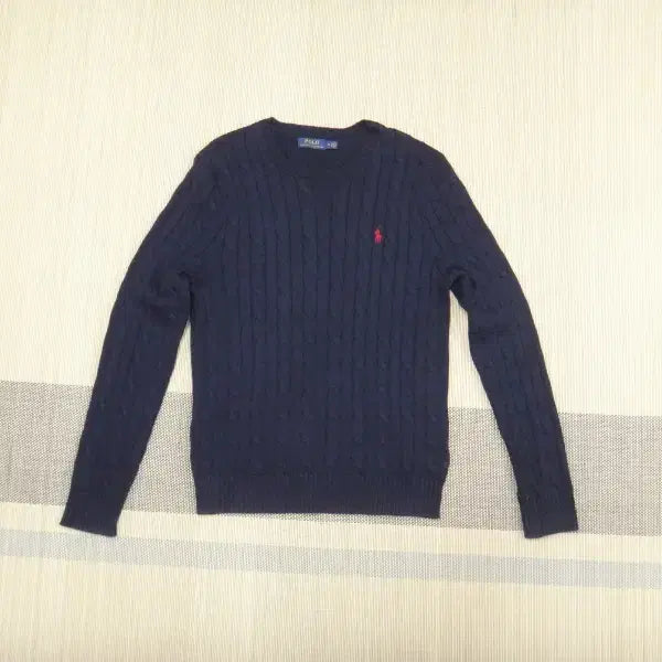 [BUNJANG] Polo Ralph Lauren Cable Knit Sweater / (M) 폴로랄프로렌 꽈배기 케이블 라운드넥 니트
