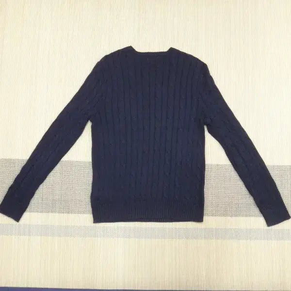 [BUNJANG] Polo Ralph Lauren Cable Knit Sweater / (M) 폴로랄프로렌 꽈배기 케이블 라운드넥 니트
