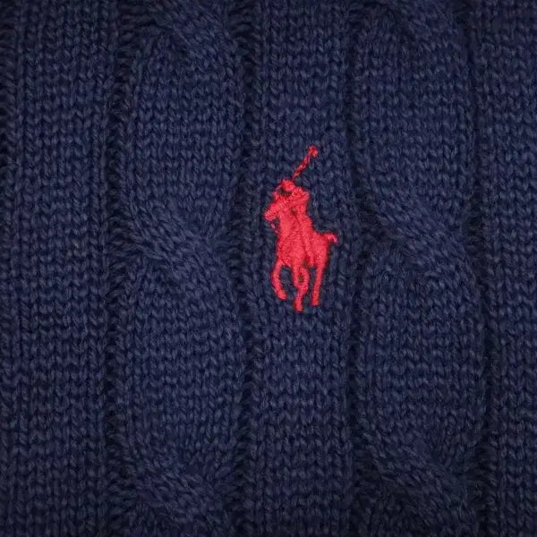 [BUNJANG] Polo Ralph Lauren Cable Knit Sweater / (M) 폴로랄프로렌 꽈배기 케이블 라운드넥 니트