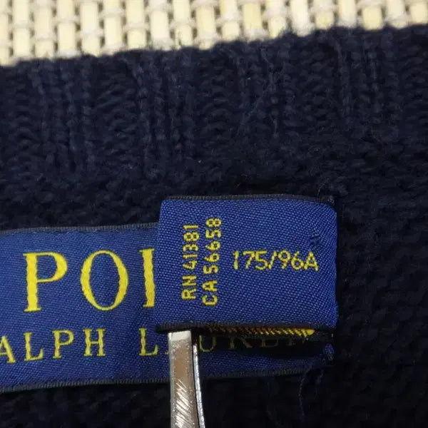 [BUNJANG] Polo Ralph Lauren Cable Knit Sweater / (M) 폴로랄프로렌 꽈배기 케이블 라운드넥 니트
