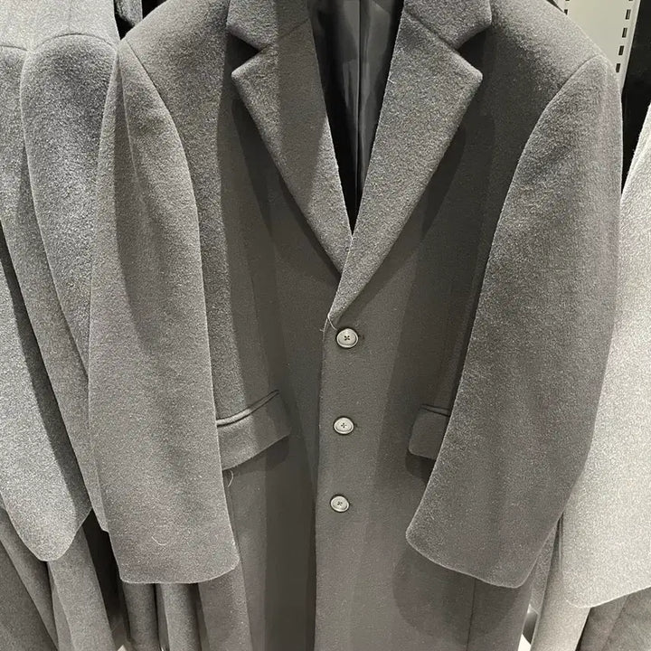 [BUNJANG] Musinsa Standard Cashmere Blend Daddy Shoulder Coat / 무신사 스탠다드 캐시미어 블랜드 대디 숄더 코트