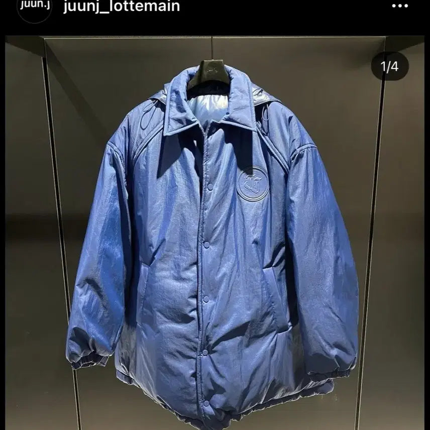 [BUNJANG] Junji Collection Reversible Padded Jacket / 준지 컬렉션 189만 블루 리버시블 패딩