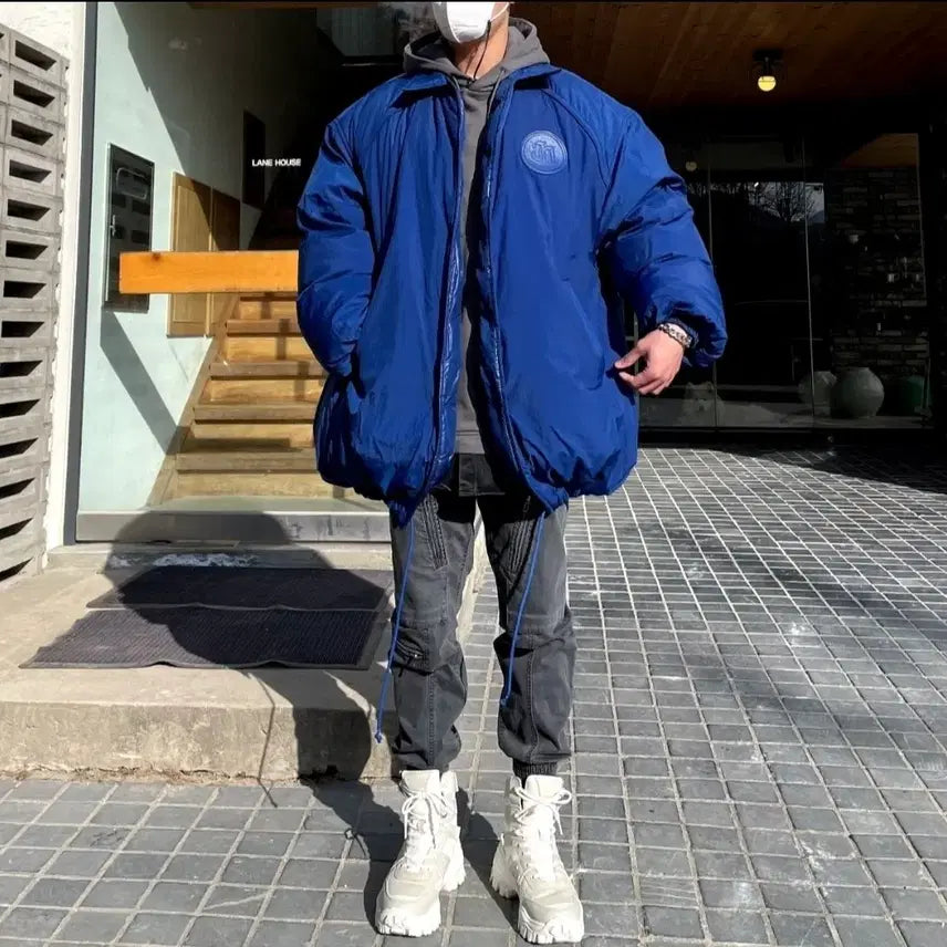 [BUNJANG] Junji Collection Reversible Padded Jacket / 준지 컬렉션 189만 블루 리버시블 패딩