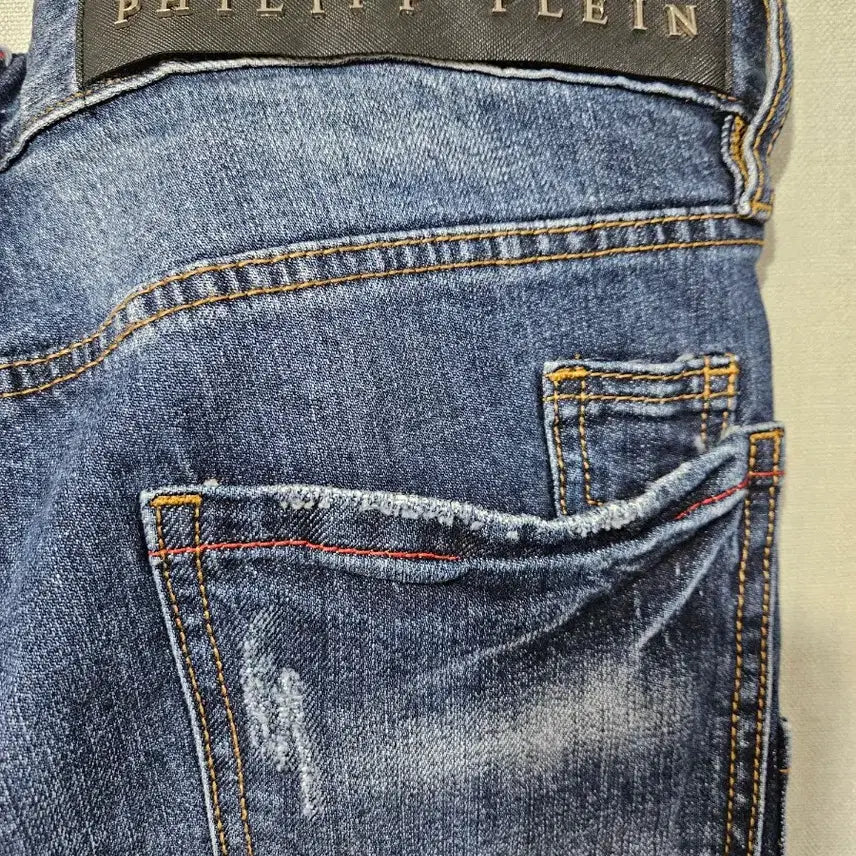 [BUNJANG] Philipp Plein Denim Jeans / (정품)필립플레인 데님 청바지 스컬 워싱진