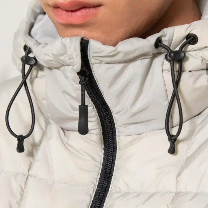 [BUNJANG] Begin 202 Curve Light Down Jacket [Light Gray] / 새상품 비긴202 커브라이트 다운 점퍼 [라이트 그레이]