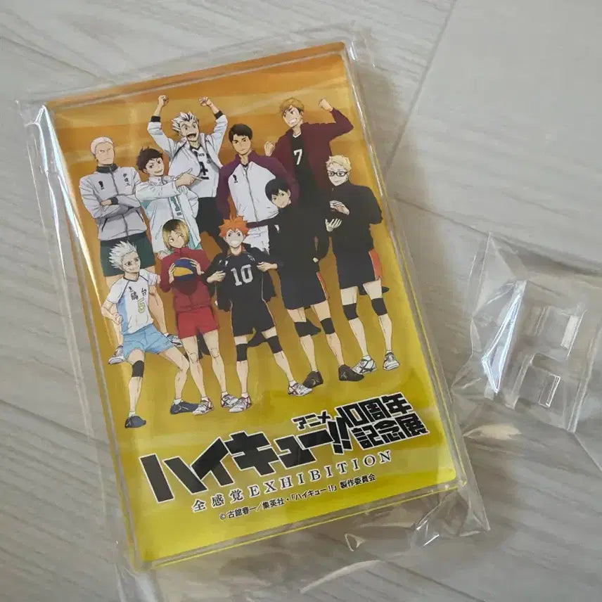 [BUNJANG] Haikyu 10th Anniversary Poster Acrylic Block Standee / 하이큐 10주년 기념 포스터 아크릴 블록 스탠딩 액자