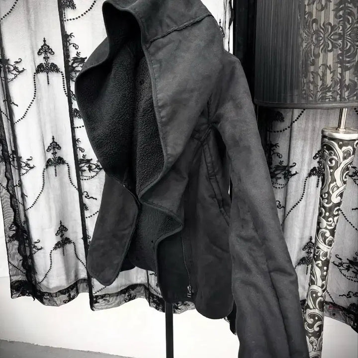 [BUNJANG] Q Vintage Archive Black Mouton Jacket / 큐빈티지 일본빈티지 아카이브 acr 블랙 무스탕 자켓 샵오공이 파우닝