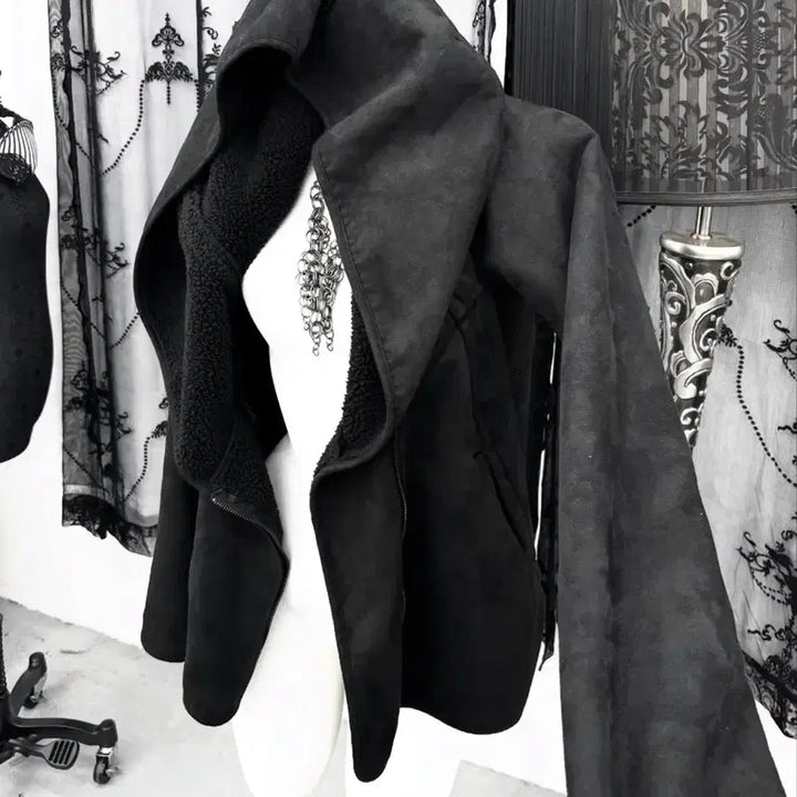 [BUNJANG] Q Vintage Archive Black Mouton Jacket / 큐빈티지 일본빈티지 아카이브 acr 블랙 무스탕 자켓 샵오공이 파우닝