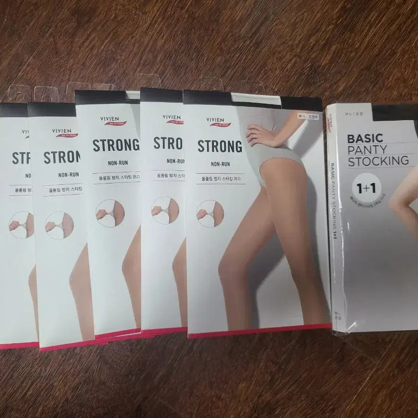 [SOLD OUT] 비비안 올풀림방지 스타킹 25D 7개 + 스타킹 1개