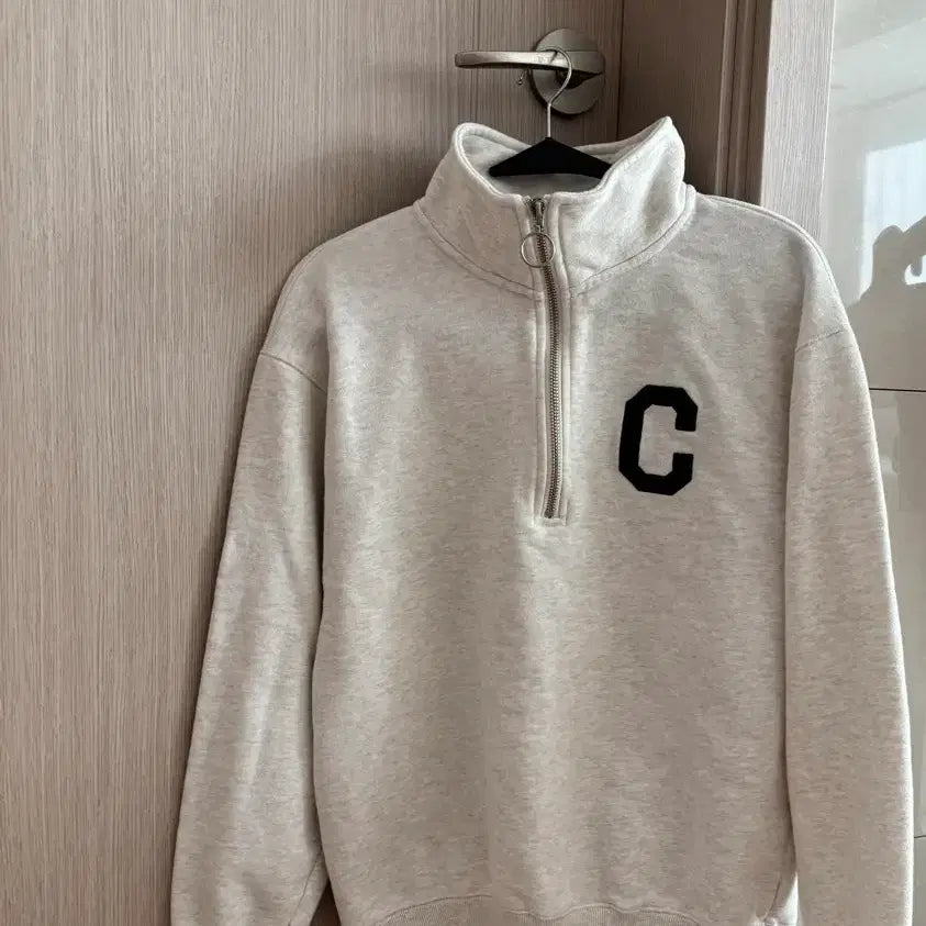 [BUNJANG] Covernat Half Zip-Up Oatmeal M Size / 커버낫 반집업