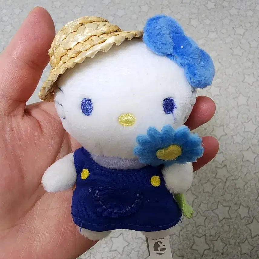 [BUNJANG] Hello Kitty Straw Hat Keyring / 밀짚모자 키티키링