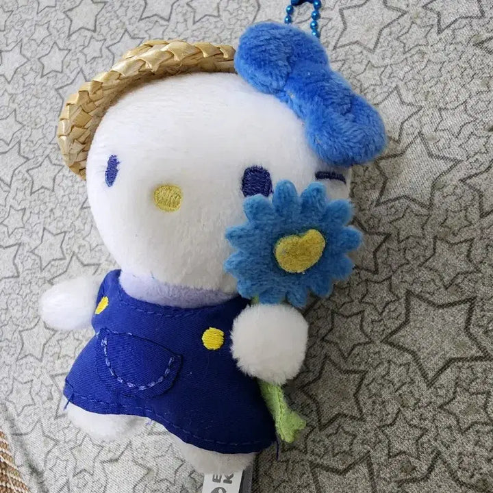 [BUNJANG] Hello Kitty Straw Hat Keyring / 밀짚모자 키티키링