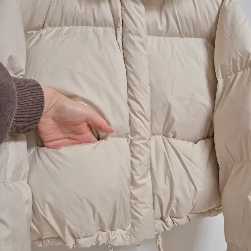 [BUNJANG] Fox Fur Duck Down Short Padded Jacket / 폭스퍼 스트링 덕다운 숏패딩