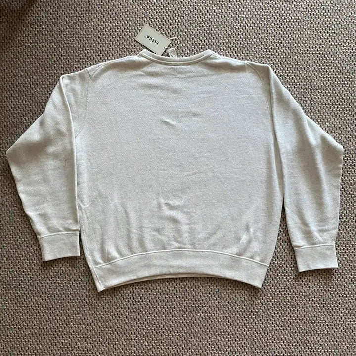 [BUNJANG] Yaeca Cotton Knit Crewneck Sweatshirt Light Gray Large / 새상품 야에카 코튼 니트 크루넥 스웻셔츠 라이트그레이 라지