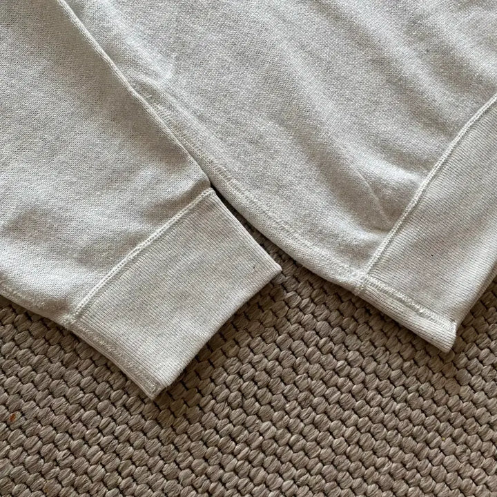 [BUNJANG] Yaeca Cotton Knit Crewneck Sweatshirt Light Gray Large / 새상품 야에카 코튼 니트 크루넥 스웻셔츠 라이트그레이 라지