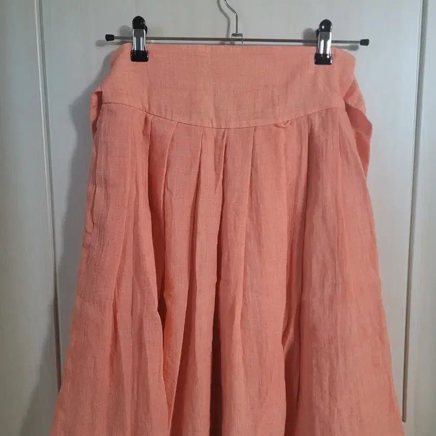 [BUNJANG] LeeSeul Button Waist Skirt Orange / 리슬 버튼 허리치마 오렌지(단종)