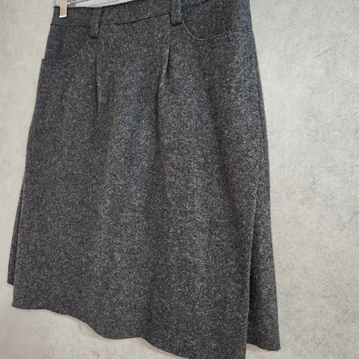 [BUNJANG] mallee Gray Wool Midi Skirt / mallee 말리 그레이 모직 미디 스커트 S(26인치)