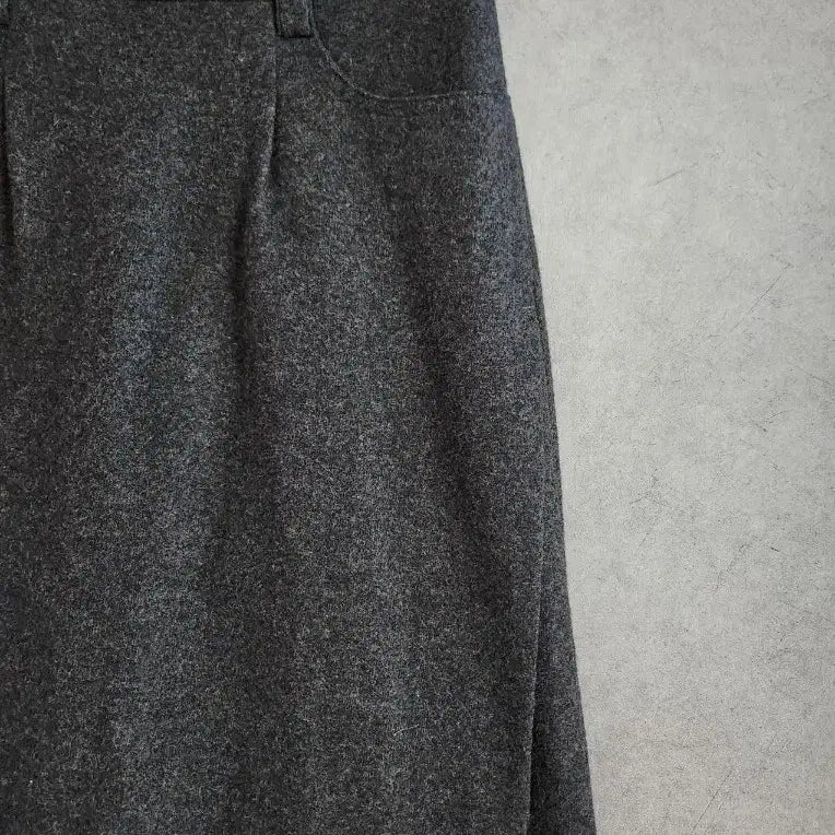 [BUNJANG] mallee Gray Wool Midi Skirt / mallee 말리 그레이 모직 미디 스커트 S(26인치)