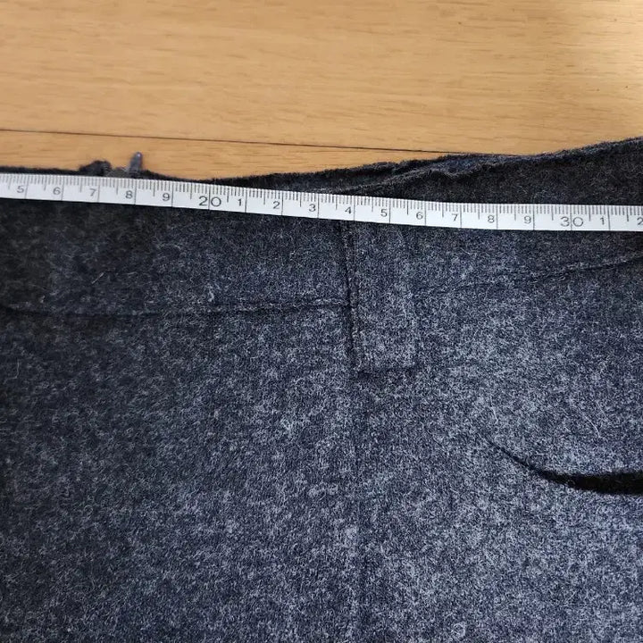 [BUNJANG] mallee Gray Wool Midi Skirt / mallee 말리 그레이 모직 미디 스커트 S(26인치)