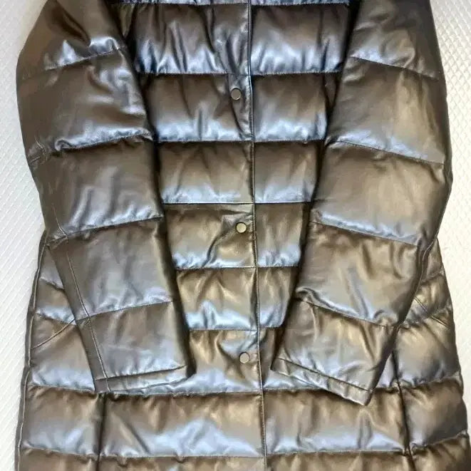 [BUNJANG] Robo Lambskin Slim Fit Goose Down Long Coat / [로보] 폭스퍼 램스킨 슬림핏 구스다운 코트 롱코트 겨울 패딩 롱패딩