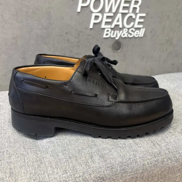 [BUNJANG] JM Weston Deck Derby Shoes Black Size 7 / 제이엠웨스통 JM.weston 덱더비슈즈 블랙 7사이즈-J020402