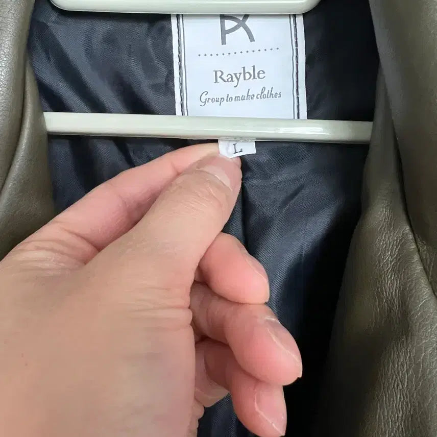 [BUNJANG] Label Minimal Khaki Rider Jacket / (L size) 레이블 미니멀 카키 라이더자켓