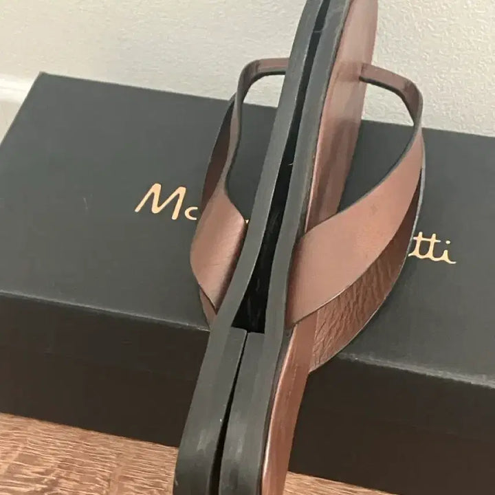 [BUNJANG] Massimo Dutti Leather Flip-Flops / 마시모두띠 쪼리