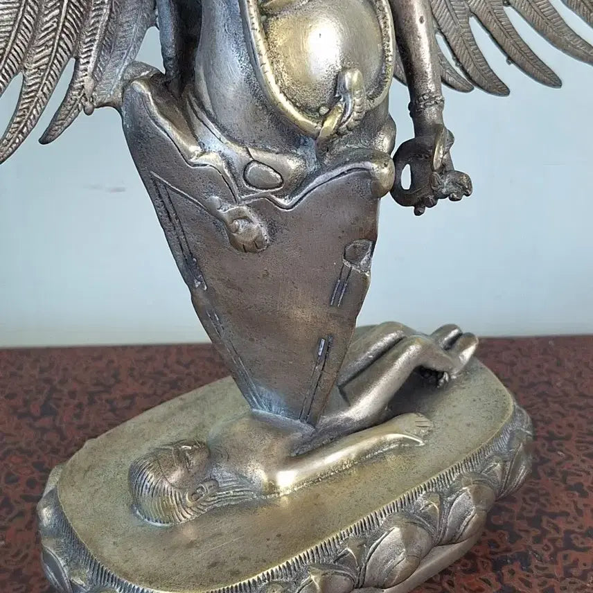 [BUNJANG] Tibetan Buddhist Guardian Deity Bronze Statue / 불교용품 티베트 불상 불교 수호신 백동 사천왕