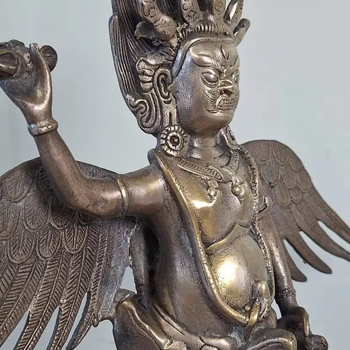 [BUNJANG] Tibetan Buddhist Guardian Deity Bronze Statue / 불교용품 티베트 불상 불교 수호신 백동 사천왕