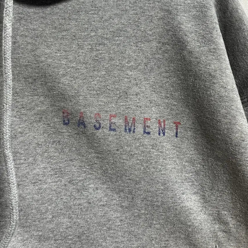 [BUNJANG] ONA Basement Gray Oversized Hoodie L / ONA 베이스먼트 회색 오버핏 후드티 L