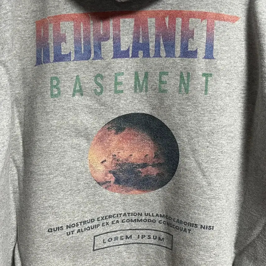 [BUNJANG] ONA Basement Gray Oversized Hoodie L / ONA 베이스먼트 회색 오버핏 후드티 L