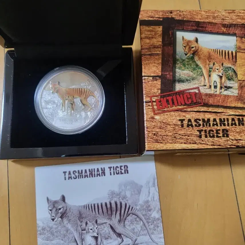 [BUNJANG] Tuvalu Tasmanian Tiger Commemorative Silver Coin / 2011 투발루 태즈메이니아 호랑이 기념 은화