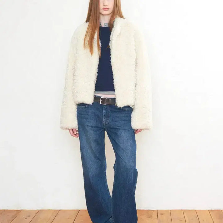 [BUNJANG] Low Classic Ivory Fur Jacket / 로우클래식 퍼자켓