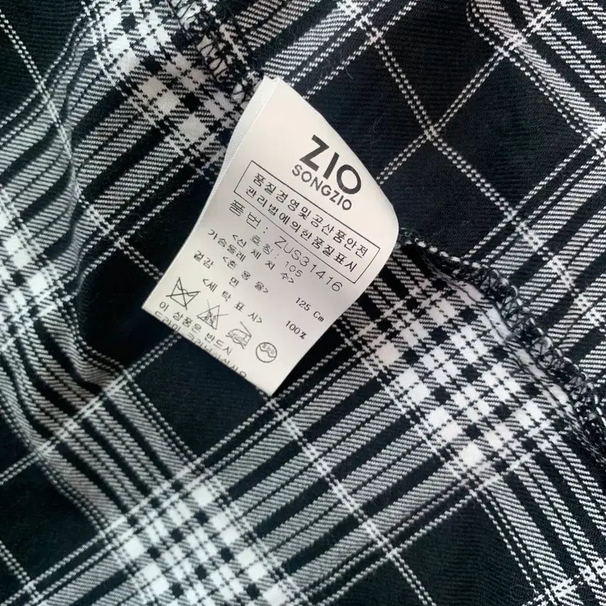 [BUNJANG] ZioZio Oversized Checkered Shirt / 지오송지오 오버핏 체크 셔츠 105