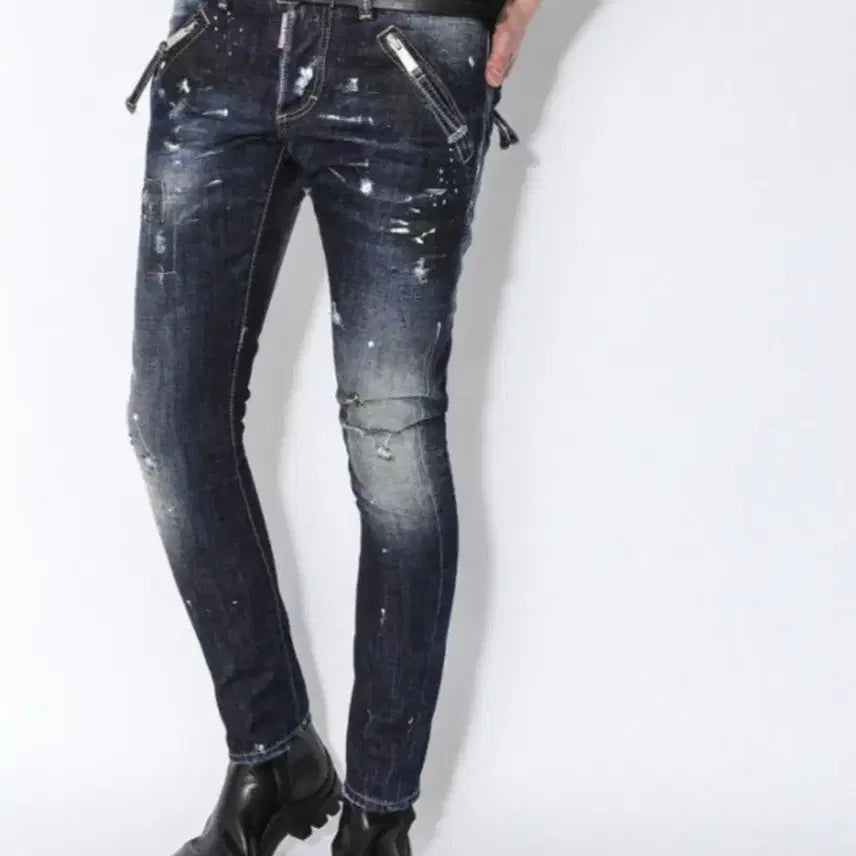 [BUNJANG] Dsquared2 Cool Guy Twist Biker Jeans / 정품 디스퀘어드 콜마이너 트위스트 배기진 44