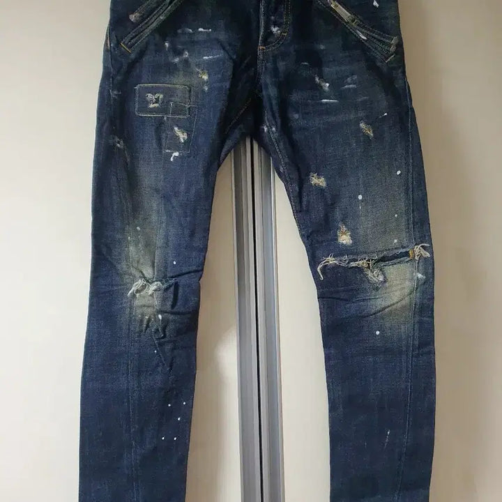 [BUNJANG] Dsquared2 Cool Guy Twist Biker Jeans / 정품 디스퀘어드 콜마이너 트위스트 배기진 44