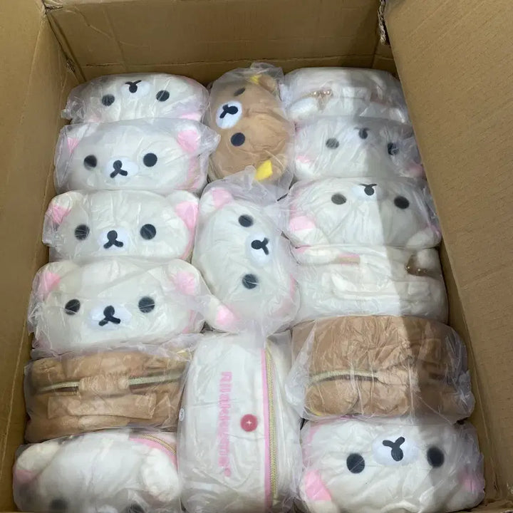 [BUNJANG] Rilakkuma Korilakkuma Makeup Pouch Organizer / 리락쿠마 코리락쿠마 화장품 파우치 정리함 세면백