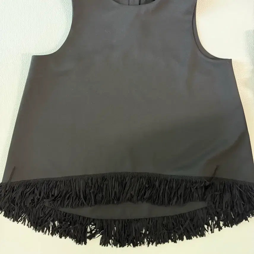 [BUNJANG] eunoia Fringe Middle Vest / 유노이아,Fringe Middle Vest,eunoia