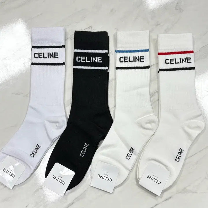 [BUNJANG] Celine Jangmok Socks Set / 셀린느 장목양말 4종
