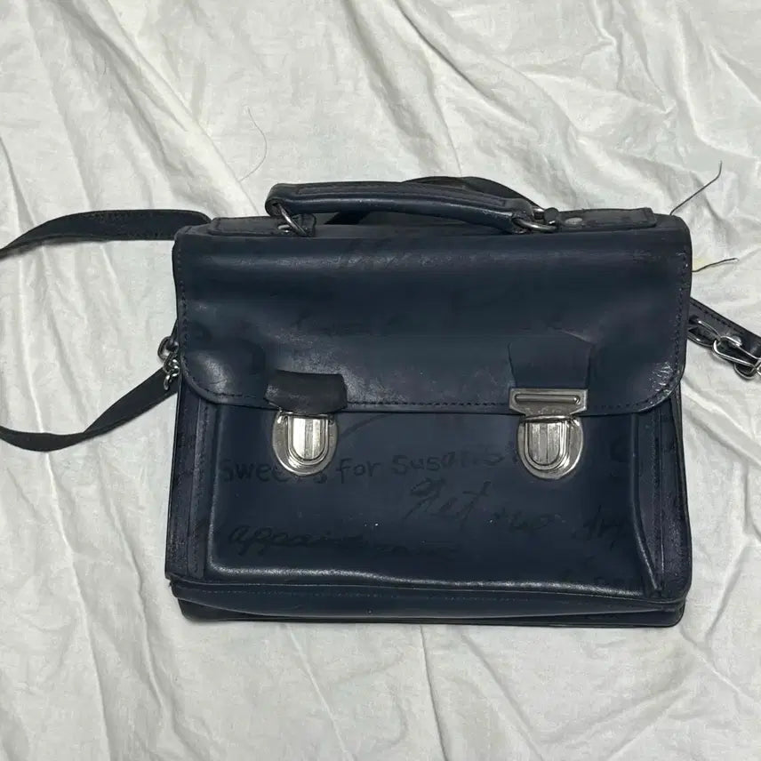 [BUNJANG] Comme des Garcons Graffiti Satchel Bag / 꼼데가르송 made in france 낙서 그래피티 사첼백
