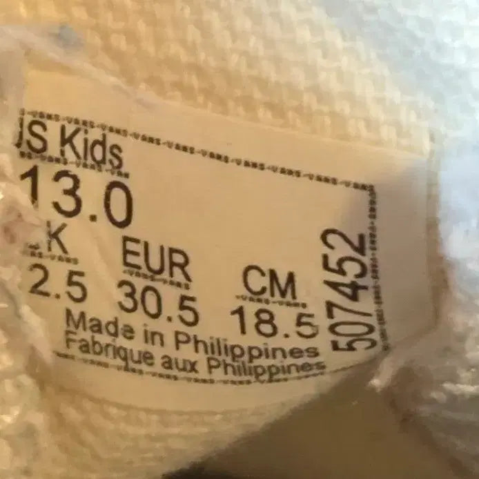 [BUNJANG] Kids Slip-On (Size 185) / 반스 키즈 슬립온 / 185