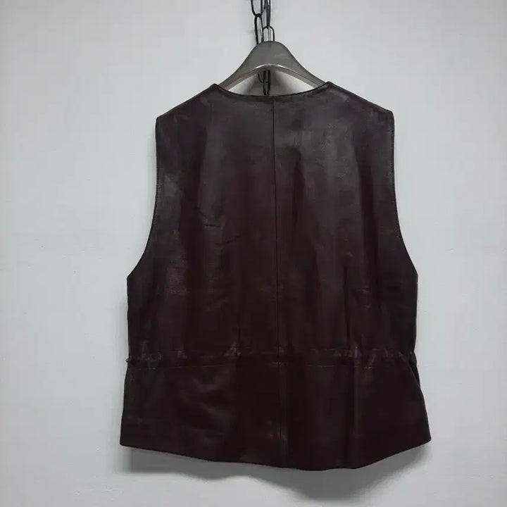 [BUNJANG] QUOTIDAN Italian Lambskin Leather Vest / QUOTIDAN 가죽 베스트 이탈리아 양가죽 조끼