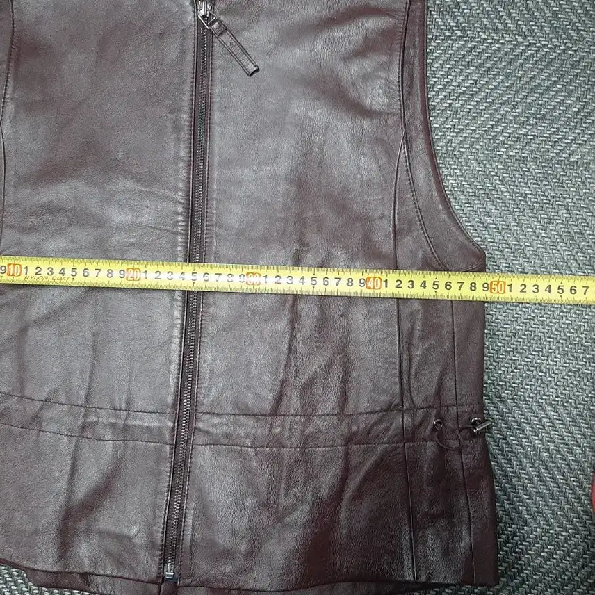 [BUNJANG] QUOTIDAN Italian Lambskin Leather Vest / QUOTIDAN 가죽 베스트 이탈리아 양가죽 조끼
