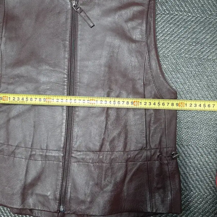 [BUNJANG] QUOTIDAN Italian Lambskin Leather Vest / QUOTIDAN 가죽 베스트 이탈리아 양가죽 조끼