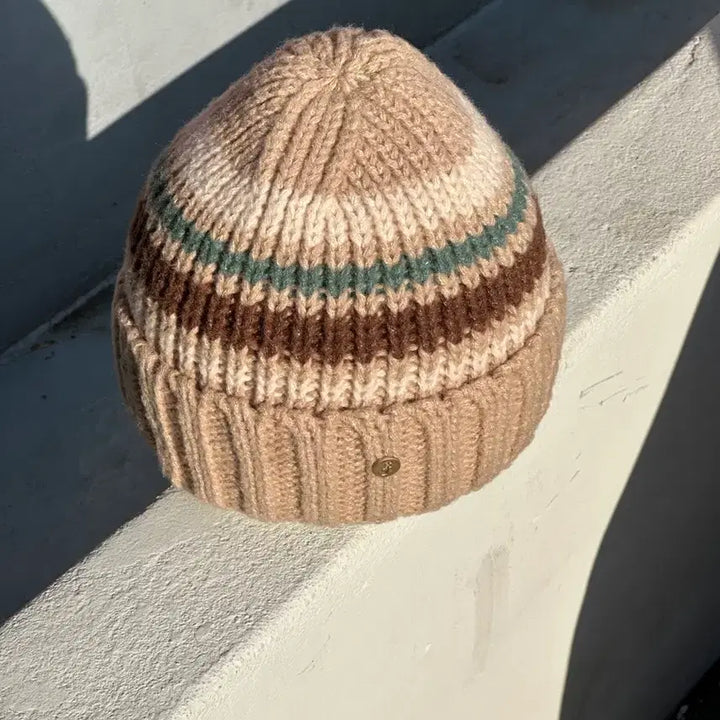 [BUNJANG] Vintage Striped Beanie / [F] 빈티지 스트라이프 비니 모자