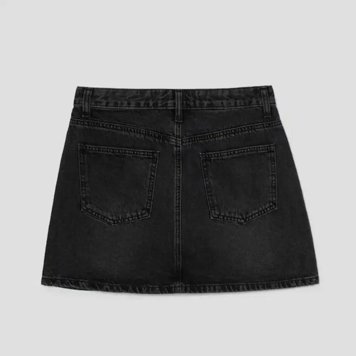 [BUNJANG] 8seconds Denim Mini Skirt / 에잇세컨즈 데님 미니스커트 (데님치마 흑청)